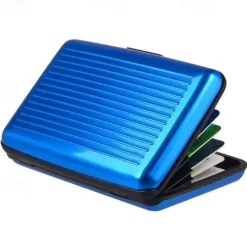 Credit Card Holder Wallet Metal Name Card Holder Waterproof Credit Card Protector for Women Men