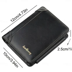 Credit Card Holder Wallet PU Leather Name Card Holder with Magnetic Shut Multi Credit Card Protector for Men