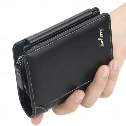 Credit Card Holder Wallet PU Leather Name Card Holder with Magnetic Shut Multi Credit Card Protector for Men