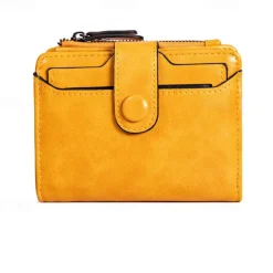 Credit Card Holder Wallet Genuine Leather Name Card Holder Luxury with Magnetic Shut Single Compartment for Women Men