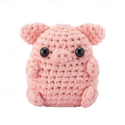 Crochetta Crochet Kit for Beginners - Crochet Starter Kit with Video Tutorials, Learn to Crochet Kits for Adults and Kids Crochet Material Package Crochet Set Animal Hook Weaving DIY Animal English Instruction Manual Video