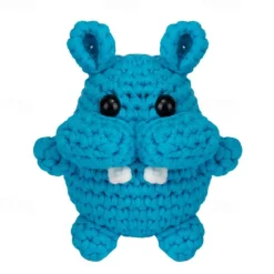 Crochetta Crochet Kit for Beginners - Crochet Starter Kit with Video Tutorials, Learn to Crochet Kits for Adults and Kids Crochet Material Package Crochet Set Animal Hook Weaving DIY Animal English Instruction Manual Video