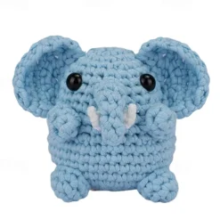 Crochetta Crochet Kit for Beginners - Crochet Starter Kit with Video Tutorials, Learn to Crochet Kits for Adults and Kids Crochet Material Package Crochet Set Animal Hook Weaving DIY Animal English Instruction Manual Video