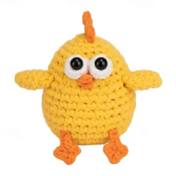 Crochetta Crochet Kit for Beginners - Crochet Starter Kit with Video Tutorials, Learn to Crochet Kits for Adults and Kids Crochet Material Package Crochet Set Animal Hook Weaving DIY Animal English Instruction Manual Video