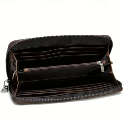 Crocodile Pattern Vintage Genuine Leather Long Wallet For men - Large Capacity Clutch Bag Multi-card Card Holder Coin Purse Wallet
