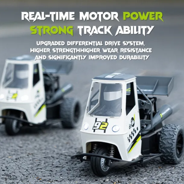 Cross Border 116 Tricycle Spray Remote Control Vehicle Drift Off-road Vehicle Children's Toy Car Remote Control Tricycle