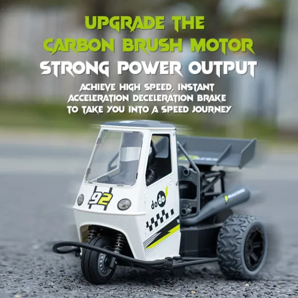 Cross Border 116 Tricycle Spray Remote Control Vehicle Drift Off-road Vehicle Children's Toy Car Remote Control Tricycle