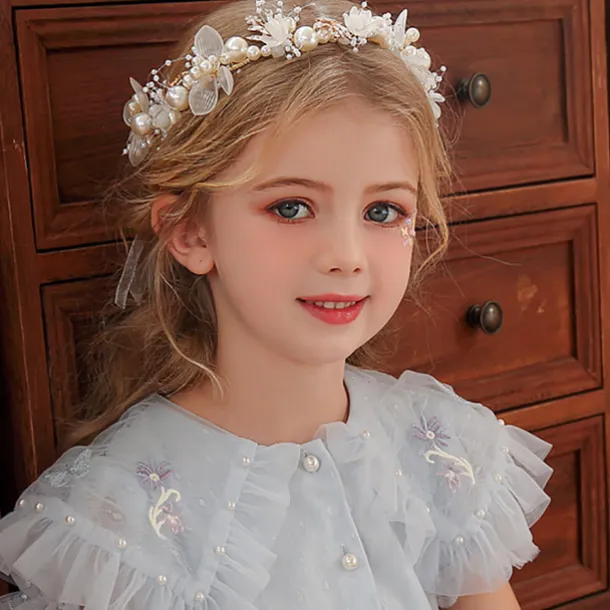 Crown Tiaras Headbands Headpiece Imitation Pearl Rhinestone Wedding Party / Evening Retro Sweet With Faux Pearl Crystal / Rhinestone Headpiece Headwear