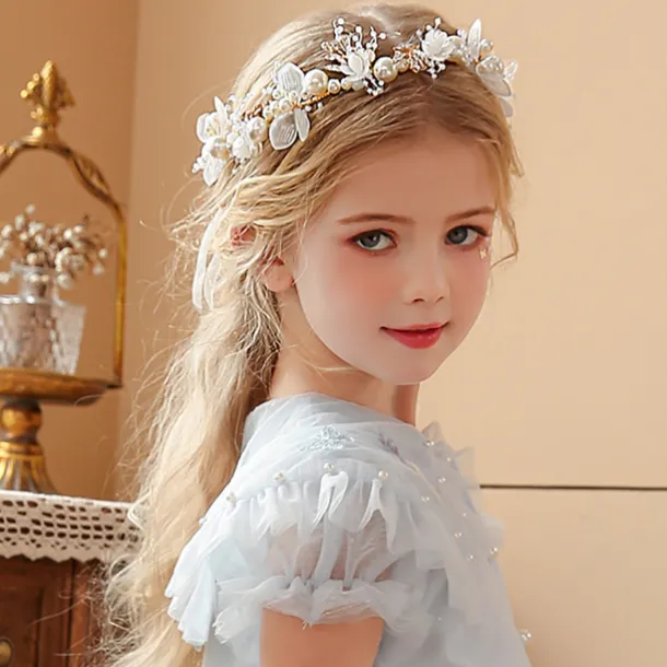 Crown Tiaras Headbands Headpiece Imitation Pearl Rhinestone Wedding Party / Evening Retro Sweet With Faux Pearl Crystal / Rhinestone Headpiece Headwear