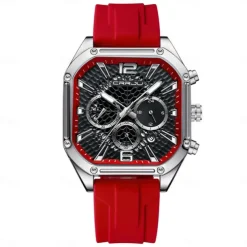 CRRJU Men Quartz Watch Creative Fashion Casual Wristwatch Luminous Calendar Waterproof Decoration Silicone Gel Watch