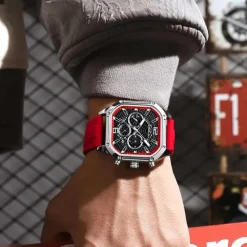 CRRJU Men Quartz Watch Creative Fashion Casual Wristwatch Luminous Calendar Waterproof Decoration Silicone Gel Watch