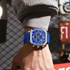 CRRJU Men Quartz Watch Creative Fashion Casual Wristwatch Luminous Calendar Waterproof Decoration Silicone Gel Watch