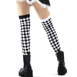 Cruella De Vil Halloween Dress Cosplay Costume Carnival Costume Sexy Costume Adults' Women's Carnival Masquerade Performance Party Easy Halloween Costumes Dress Up