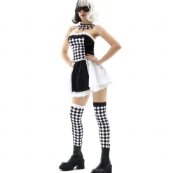 Cruella De Vil Halloween Dress Cosplay Costume Carnival Costume Sexy Costume Adults' Women's Carnival Masquerade Performance Party Easy Halloween Costumes Dress Up