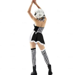 Cruella De Vil Halloween Dress Cosplay Costume Carnival Costume Sexy Costume Adults' Women's Carnival Masquerade Performance Party Easy Halloween Costumes Dress Up