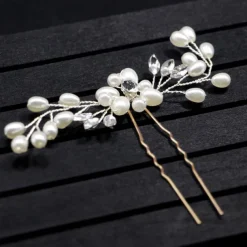 Crystal Bride Wedding Hair Comb Silver Rhinestone Bridal Hair Clip Sparkly Hair Piece Gem Hair Accessories for Women and Girls (Silver)