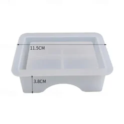 Crystal Drop Adhesive Diy Epoxy Resin Square Coaster Box Circular Coaster Box Storage Box Silicone Mirror Mold