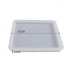 Crystal Drop Adhesive Diy Epoxy Resin Square Coaster Box Circular Coaster Box Storage Box Silicone Mirror Mold