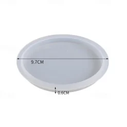 Crystal Drop Adhesive Diy Epoxy Resin Square Coaster Box Circular Coaster Box Storage Box Silicone Mirror Mold