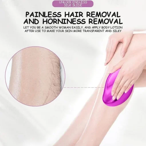 Crystal Hair Eraser for Women and Men Magic Hair Remover Painless Exfoliation Magic Hair Removal Tool Crystal Hair Remover for Arms Legs Back