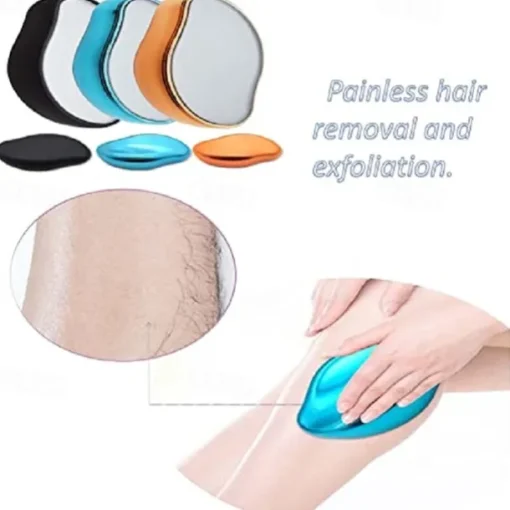 Crystal Hair Eraser for Women and Men Magic Hair Remover Painless Exfoliation Magic Hair Removal Tool Crystal Hair Remover for Arms Legs Back