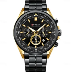CURREN Man WristWatch Waterproof Chronograph Date Men Watch Military Top Brand Luxury Stainless Steel Sport Male Clock Gift 8399