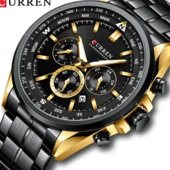 CURREN Man WristWatch Waterproof Chronograph Date Men Watch Military Top Brand Luxury Stainless Steel Sport Male Clock Gift 8399