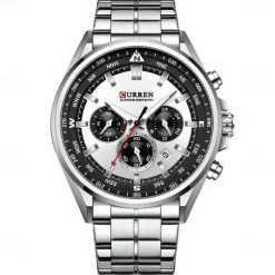 CURREN Man WristWatch Waterproof Chronograph Date Men Watch Military Top Brand Luxury Stainless Steel Sport Male Clock Gift 8399