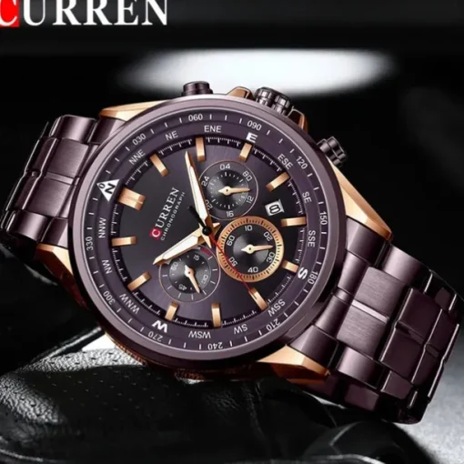 CURREN Man WristWatch Waterproof Chronograph Date Men Watch Military Top Brand Luxury Stainless Steel Sport Male Clock Gift 8399