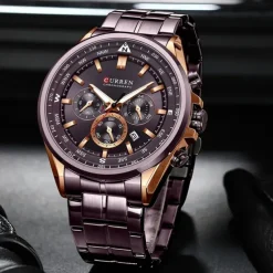CURREN Man WristWatch Waterproof Chronograph Date Men Watch Military Top Brand Luxury Stainless Steel Sport Male Clock Gift 8399