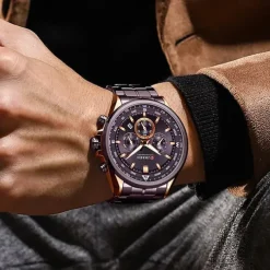 CURREN Man WristWatch Waterproof Chronograph Date Men Watch Military Top Brand Luxury Stainless Steel Sport Male Clock Gift 8399