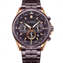 CURREN Man WristWatch Waterproof Chronograph Date Men Watch Military Top Brand Luxury Stainless Steel Sport Male Clock Gift 8399