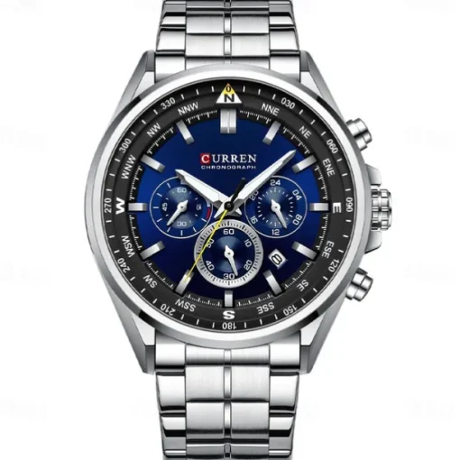 CURREN Man WristWatch Waterproof Chronograph Date Men Watch Military Top Brand Luxury Stainless Steel Sport Male Clock Gift 8399