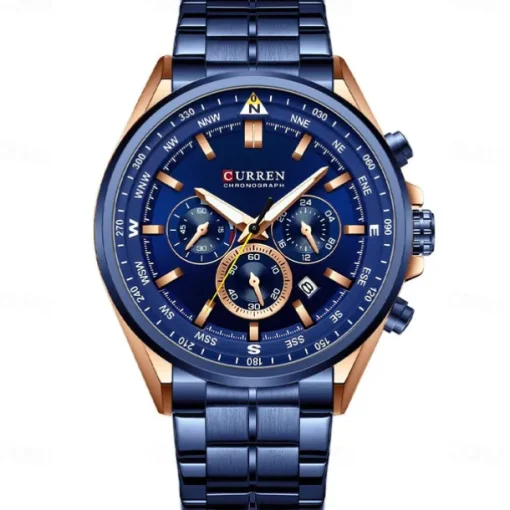 CURREN Man WristWatch Waterproof Chronograph Date Men Watch Military Top Brand Luxury Stainless Steel Sport Male Clock Gift 8399