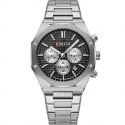 CURREN Men Quartz Watch Fashion Business Wristwatch Luminous Calendar Waterproof Decoration Steel Watch