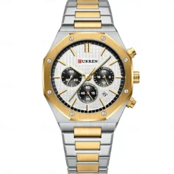 CURREN Men Quartz Watch Fashion Business Wristwatch Luminous Calendar Waterproof Decoration Steel Watch