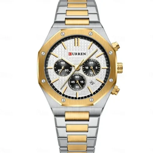 CURREN Men Quartz Watch Fashion Business Wristwatch Luminous Calendar Waterproof Decoration Steel Watch