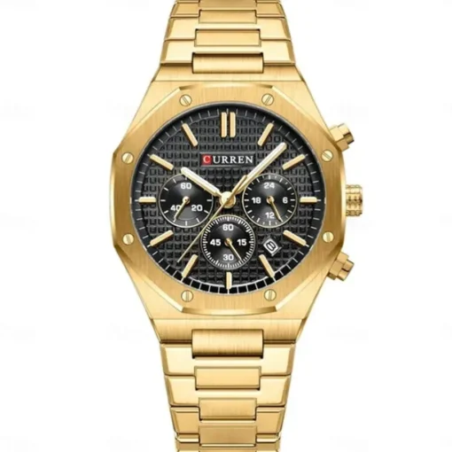 CURREN Men Quartz Watch Fashion Business Wristwatch Luminous Calendar Waterproof Decoration Steel Watch