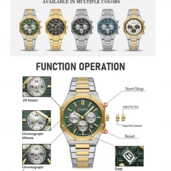 CURREN Men Quartz Watch Fashion Business Wristwatch Luminous Calendar Waterproof Decoration Steel Watch