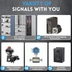 Current Signal Generator Multifunction Digital 0-10V Adjustable Current Voltage Simulator 4-20ma Signal Generator Portable