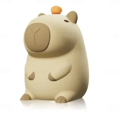 Cute Cartoon Capybara Silicone Night Light USB Rechargeable Timing Dimming Sleep Night Lamp for Children's Room Decor