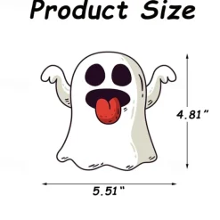 Cute Halloween Ghost Stickers for Cars Vinyl Waterproof Funny Face Halloween Peeker Funny Decorations for Car Windshield Window Decals