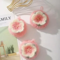 Cute Little Flower Dishwashing Towel, Oil-free Double-sided Cleaning, Thickened And Durable Pads, Cleaning Supplies
