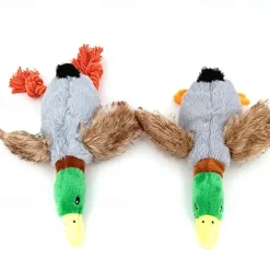 Cute Plush Duck Sound Toy Stuffed Squeaky Animal Squeak Dog Toy Cleaning Tooth Dog Chew Rope Toys