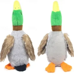 Cute Plush Duck Sound Toy Stuffed Squeaky Animal Squeak Dog Toy Cleaning Tooth Dog Chew Rope Toys