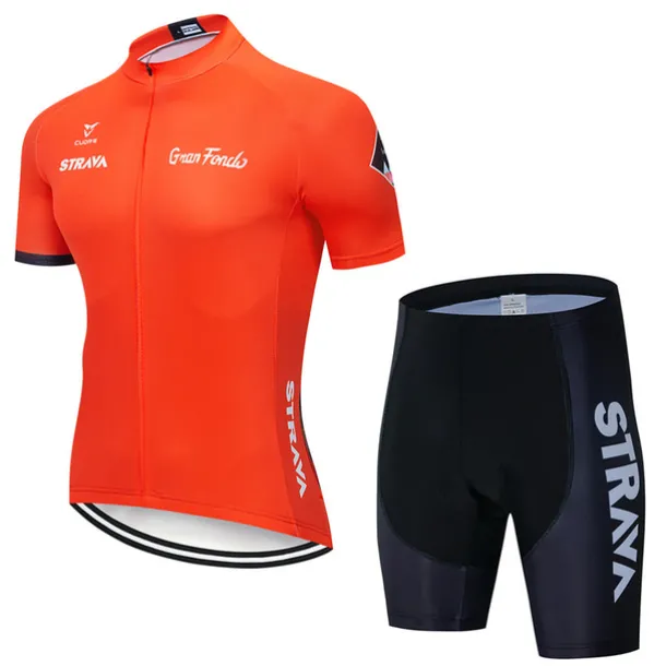 cycling jersey strava cycling jersey short sleeve set maillot ciclismo uniformes quick-dry bike clothing mtb jersey (color : c4, size : l)