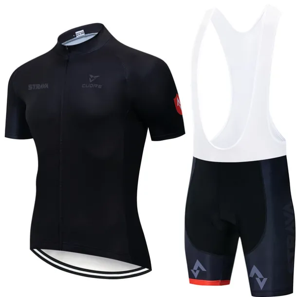 cycling jersey strava cycling jersey short sleeve set maillot ciclismo uniformes quick-dry bike clothing mtb jersey (color : c4, size : l)