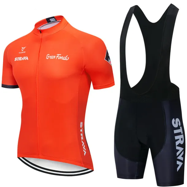 cycling jersey strava cycling jersey short sleeve set maillot ciclismo uniformes quick-dry bike clothing mtb jersey (color : c4, size : l)