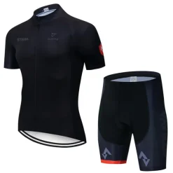 cycling jersey strava cycling jersey short sleeve set maillot ciclismo uniformes quick-dry bike clothing mtb jersey (color : c4, size : l)