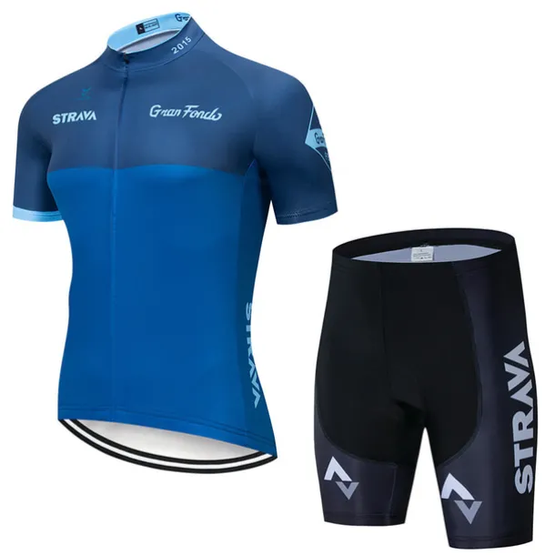 cycling jersey strava cycling jersey short sleeve set maillot ciclismo uniformes quick-dry bike clothing mtb jersey (color : c4, size : l)